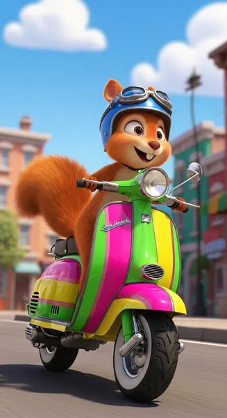 Nuts, esquilo motoboy